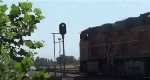 CN C744 about to knock down a signal